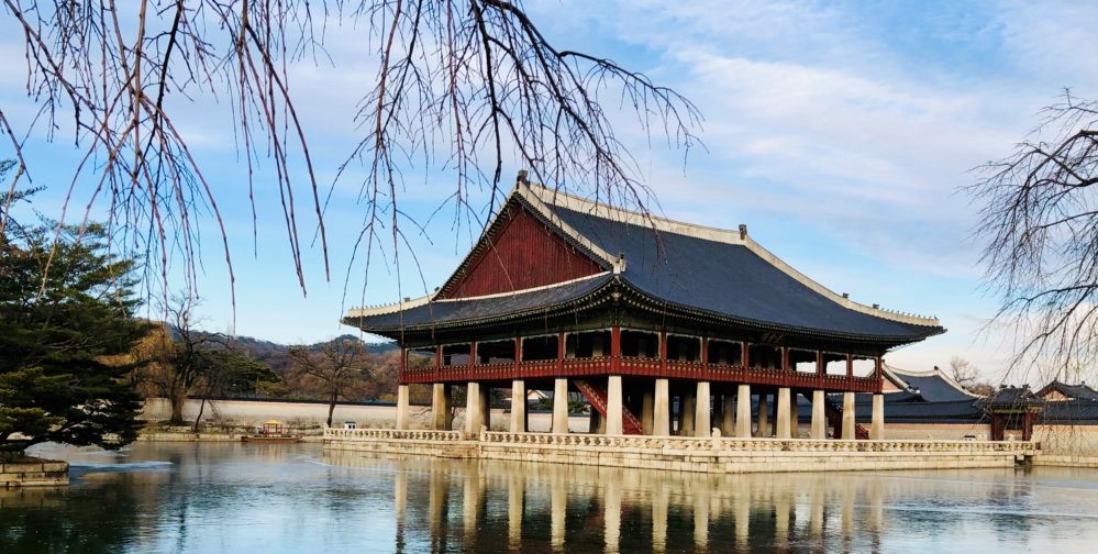 En el palacio gyeongbokgung